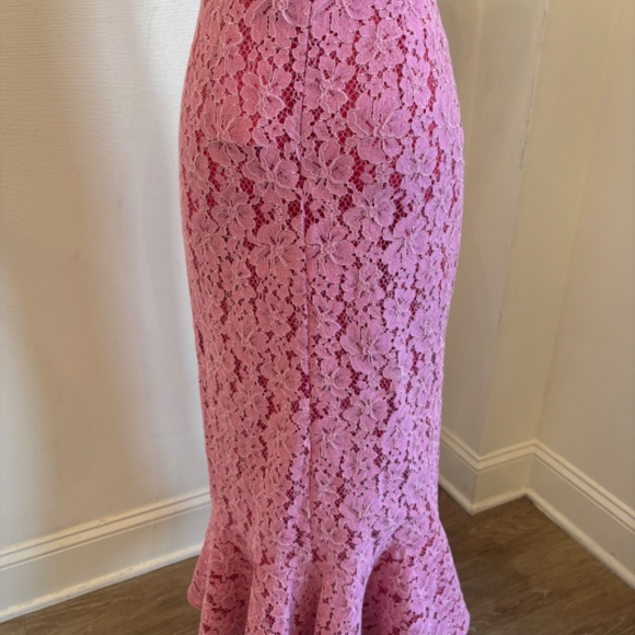 SALONI pink lace skirt - Picture 5 of 7